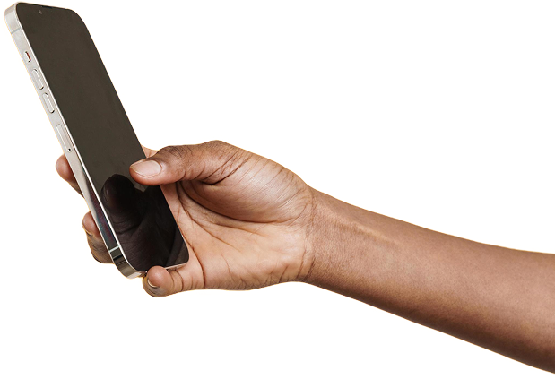 Hand scanning the QR code