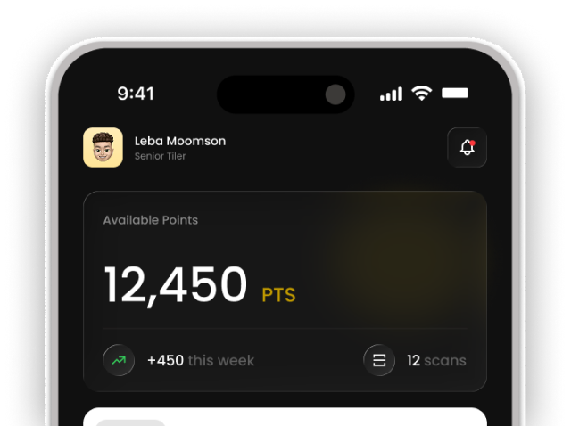 HPMC app rewards screen