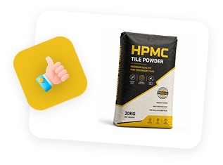 HPMC powder bag with quality badge